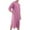 Pink, variant on Dvprdro Nightgowns for Men Cozy Button Down Sleepwear Bathrobe Loose Fitting Solid Pajama Robe
