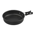 Miulika Camping Frying Pan Folding Handle Nonstick Coating Lightweight