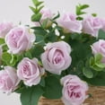 thumbnail image 3 of Xecvkr Artifical Flowers Artificial Mini Rose Silk Flower Faux Plants Home Living Room Dining Room No Fade Bouquet Arrangement Party Decor 1 Piece, 3 of 6
