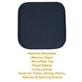 thumbnail image 4 of Charlotte Jacquard Cover Memory Foam Chair Pads 6 Pack Navy, 4 of 6