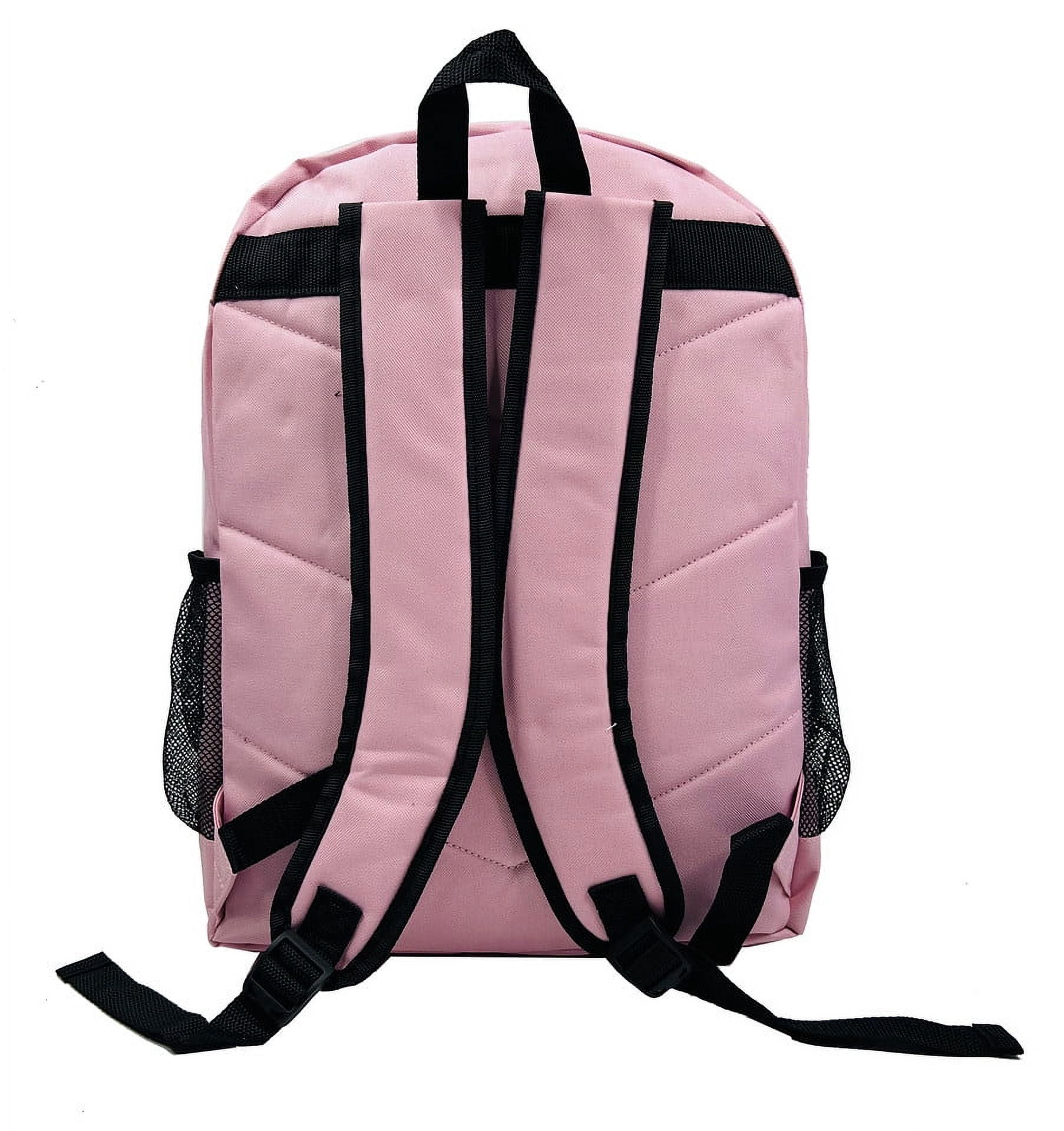 K-Cliffs Unisex Case of 24 Classic Large 17.5" School Backpacks, Pink, Polyester