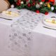 thumbnail image 4 of 2 rollos de camino de mesa navideño con copos de nieve de 28 x 274 cm y lentejuelas brillantes para fiestas, cumpleaños y bodas. Plateado., 4 of 7
