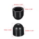 thumbnail image 3 of Cubiertas de protección de tuerca de domo de plástico Uxcell, tapa de tuerca M6 negra, paquete de 100, 3 of 5