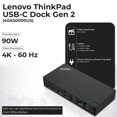 thumbnail image 3 of Estación de acoplamiento Lenovo Gen 2 40AS0090US con adaptador AC de 90 W, 3 of 8