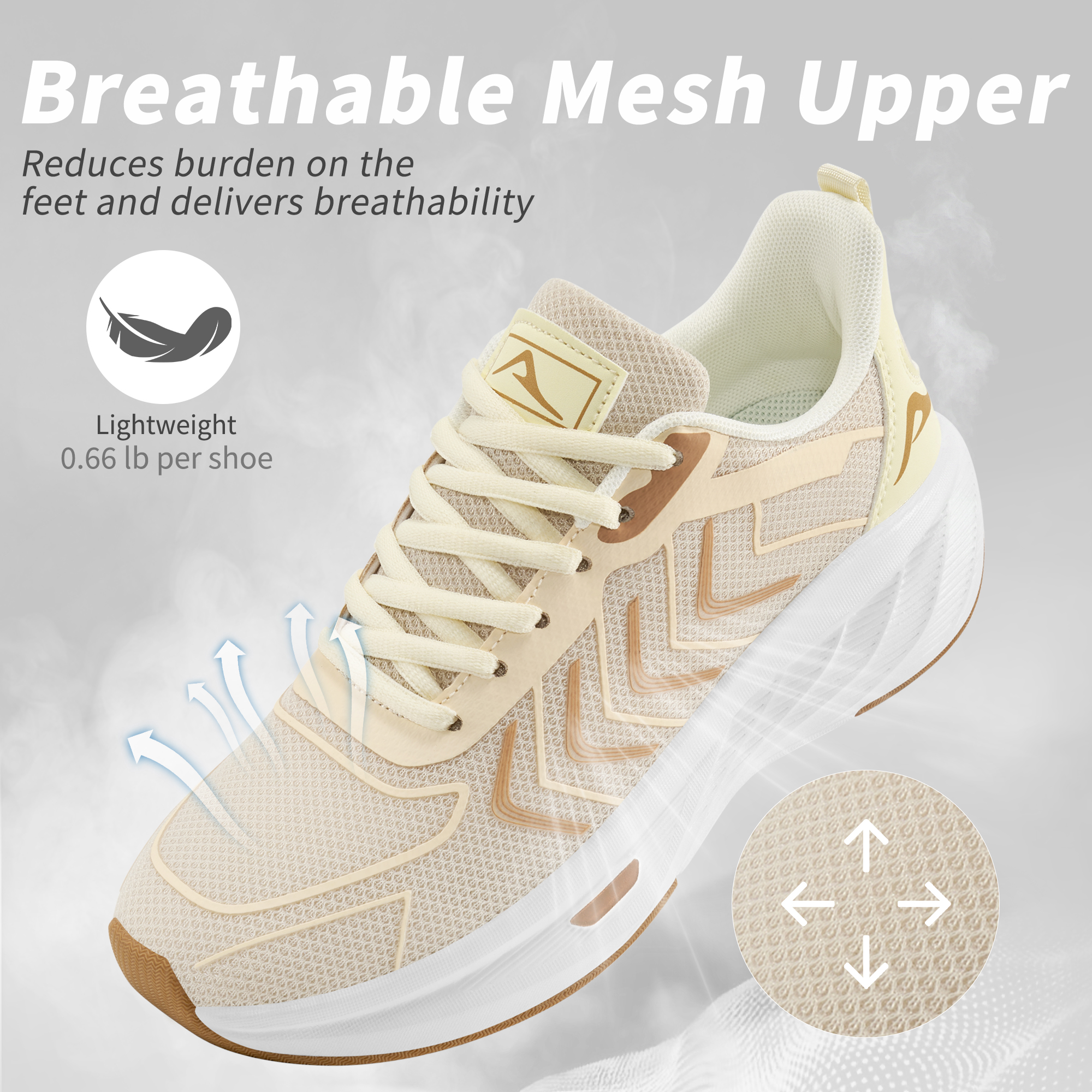 Ecetana Women's Walking Tennis Athletic Sneaker photo 4