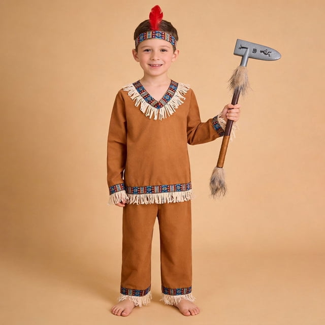 Court Ensemble for Stage Performance - Fringe Top Trousers and for Educational/Holiday Events
