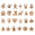thumbnail image 4 of Calendario de Adviento de madera para Navidad, 1 a 24 números, colgante de bolsas de regalo, etiqueta de número, calendario de cuenta regresiva de Navidad, etiquetas colgantes de Año Nuevo, 4 of 4