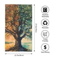 thumbnail image 2 of Fotbe Seasonal Tree Reflection Toalla Premium con Patrón, Toalla de Microfibra de Secado Rápido, Ligera y Altamente Absorbente (27.5x16in), Ideal para Uso Diario, 2 of 6