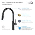 thumbnail image 6 of KIBI High Arc Pull Out Single Level Lead Free Brass Kitchen Faucet with Sprayer & Soap Dispenser, 6 of 10