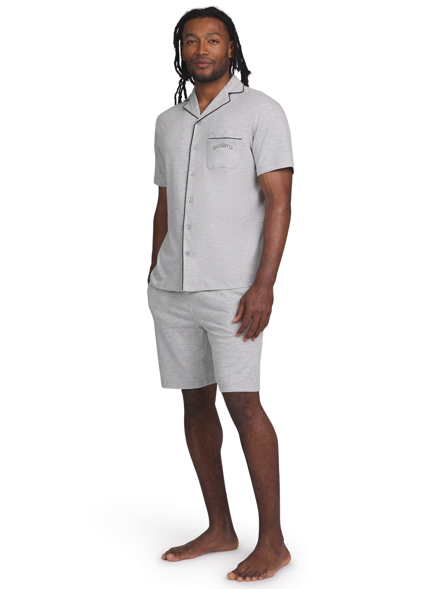 Dogg Supply by Snoop Dogg Men's Print Notch Collar Shirt and