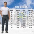 thumbnail image 6 of Men's Winter Pants Fleece Lined Ski Snow Pants Water Resistant 3 Zip Pockets Outdoor Pants, 6 of 6