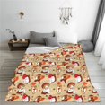 thumbnail image 5 of Salouo Guinea Pigs And Mushrooms Print Bed Blankets,Flannel Blanket Comfortable Air Conditioning Blanket Lightweight Blanket for Sofa Bed Travel & Couch -80"x60", 5 of 8