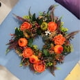 thumbnail image 4 of Halloween Fall Front Door Wreaths, Hydrangea Peony Pumpkin Wreath Harvest Decor, Twig-Base Autumn Wreath, Thanksgiving Farmhouse Decor for Indoor Outdoor Seasonal Gift, 4 of 6