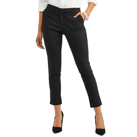 Time and Tru - Women's Casual Pant with Back Elastic Waist - Walmart.com