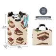 thumbnail image 2 of Yayeee Freestanding Laundry Hamper with Handle Collapsible Large Storage Basket for Clothes, Strawberry Cake, 2 of 7