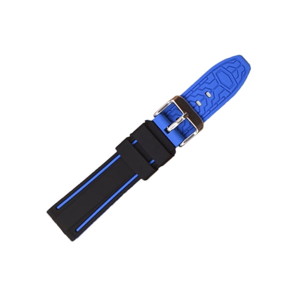 COSMOBETTY Men Watchband Blue Premium Silicone for Watch Band Replacement