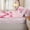 Bubblegum Pink White, variant on Erosebridal Glam Large Satin Bow Zipper Twin Comforter Sets with Fitted Sheet and 2 Pillowcases,Soft Leopard Spotted Base Zipper Bedding Set,Bubblegum Pink White,4-Piece,Pink Reversible