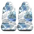 thumbnail image 1 of LAKIMCT Marine Chart Car Seat Covers Vehicle Front Seat Covers Universal Fit Seat Protector, 1 of 9