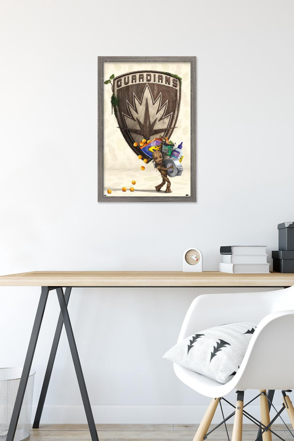 Marvel I Am Groot - Up to Something Wall Poster, 14.725" x 22.375" Framed