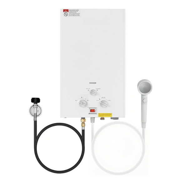Portable Propane Water Heater 10L Tankless with Accessory Regulator for RV