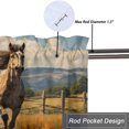 thumbnail image 5 of Horse Kitchen Valance Curtains Sunset Forest Running Horse Wild Animals Window Valance for Living Room Bathroom Bedroom, Kitchen Valance Rod Pocket Window Decor Curtain 54 by 18 in, 1 Panel, 5 of 6