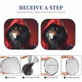 thumbnail image 6 of Balery 2 Piece Mysterious Hooded Wolf Car Windshield Sun Shade|Foldable Front Windshield Shade for Car Front Window for Most Sedans SUV Truck-Medium, 6 of 7