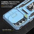 thumbnail image 6 of JiaheCover Case For Motorola Moto G Stylus 4G (2022), Armor Shockproof Magnetic Metal Ring Stand Slide Camera Lens Protector Case Cover,Lightblue, 6 of 7