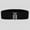 Black, variant on Jiyugala Belt Buckle Stretch Dress Belt Lady Elastic Waist Wide Belts Women Wide Fashion Belt