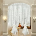 thumbnail image 3 of Plain Floral Rose Vintage Lace Sheer Curtains Panel Luxury Sheer Country Window Sheer Lace Drapes for Living Room, 59 x 78 inch Length, 1 Panels, 3 of 5