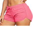 thumbnail image 1 of PENGXIANG Women Athletic Yoga Shorts Solid Color Workout Gym Shorts Tummy Control Running Drawstring Shorts, 1 of 5
