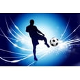 thumbnail image 2 of Soccer Player Abstract Modern Wall Mural by Wallmonkeys Peel and Stick Graphic (48 in W x 32 in H) WM306328, 2 of 4