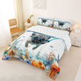 thumbnail image 2 of Homewish Cute French Bulldog Full Size Comforter Sets,Seaweed Seashell Bedding Comforter Set,Reversible,3 Pieces,1 Comforter and 2 Pillowcases, 2 of 7
