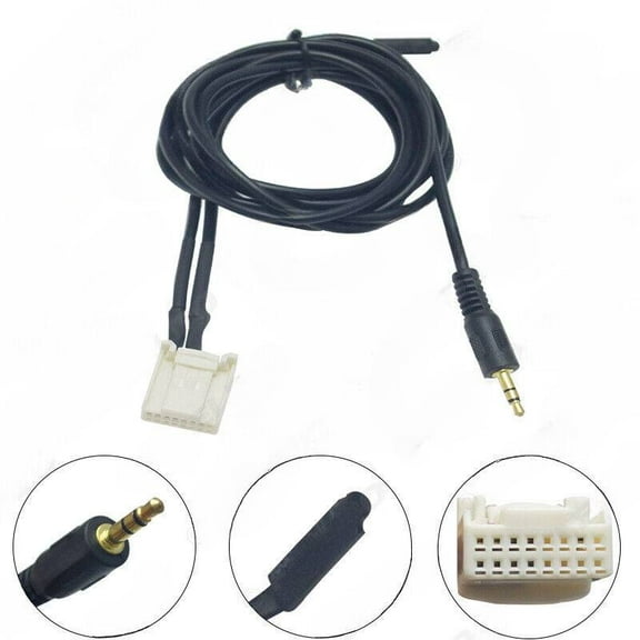 Suitable for Subaru Forester AUX audio input cable 3.5mm car audio modification cable with microphone