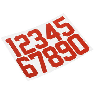 1.25in x 1.75in Mailbox Number Stickers Vinyl Number s Sign Stickers 