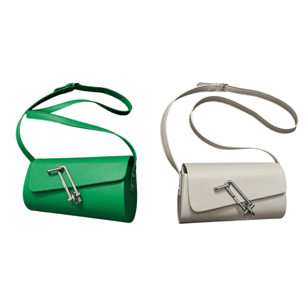 Mujeres PU Bolso Cuero Cuero Bolso Con Bolso Cuerpo Cruzado Elegante (verde)