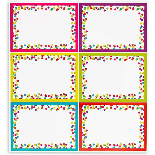 144 piece classroom name tags for desks games 6 designs 3 5 x 2 5 in walmart com