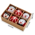 thumbnail image 3 of 6PCS Christmas Tree Balls Ornaments - Christmas Room Decorations, Christmas Decoration Wool Snow Christmas Tree Decoration Christmas Decoration Props, 3 of 5