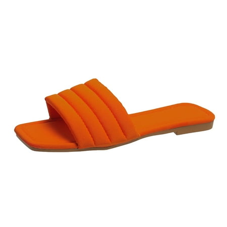

adviicd Sandals Flats for Women Ladies Fashion Multicolor Cloth Open Toe Casual Flat Sandals And Slippers