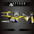 thumbnail image 2 of Attack Graphics Custom Fury Complete Bike Graphics Kit for Suzuki RMZ450 2017, 2 of 4