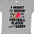thumbnail image 4 of Inktastic I Want to Grow Up to Be a Football Player Like My Daddy Boys or Girls Baby Bodysuit, 4 of 5