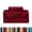 Burgundy, variant on Elegant Comfort 1500 Series California King Deep Pocket Cooling Sheet Set, Rust