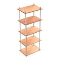 thumbnail image 1 of TISHITA 1/6 Bookshelf Simulation Metal Frame Multilayer Scene Layout Props Gifts 5 Tier Short, 1 of 8