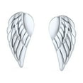 thumbnail image 3 of Bling Jewelry Womens Delicate Angel Wing Feather Cuff Bracelet & Stud Earrings Set Sterling Silver, 3 of 6