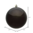 thumbnail image 2 of Vickerman 4.75" Gunmetal Shiny Ball Ornament, 4 per Bag, 2 of 5