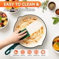 thumbnail image 4 of LIFERUN Nonstick Enameled Cast Iron Cookware Set, 7Pcs Pots and Pans, Gas/Induction Dutch Oven Set, Green, 4 of 11