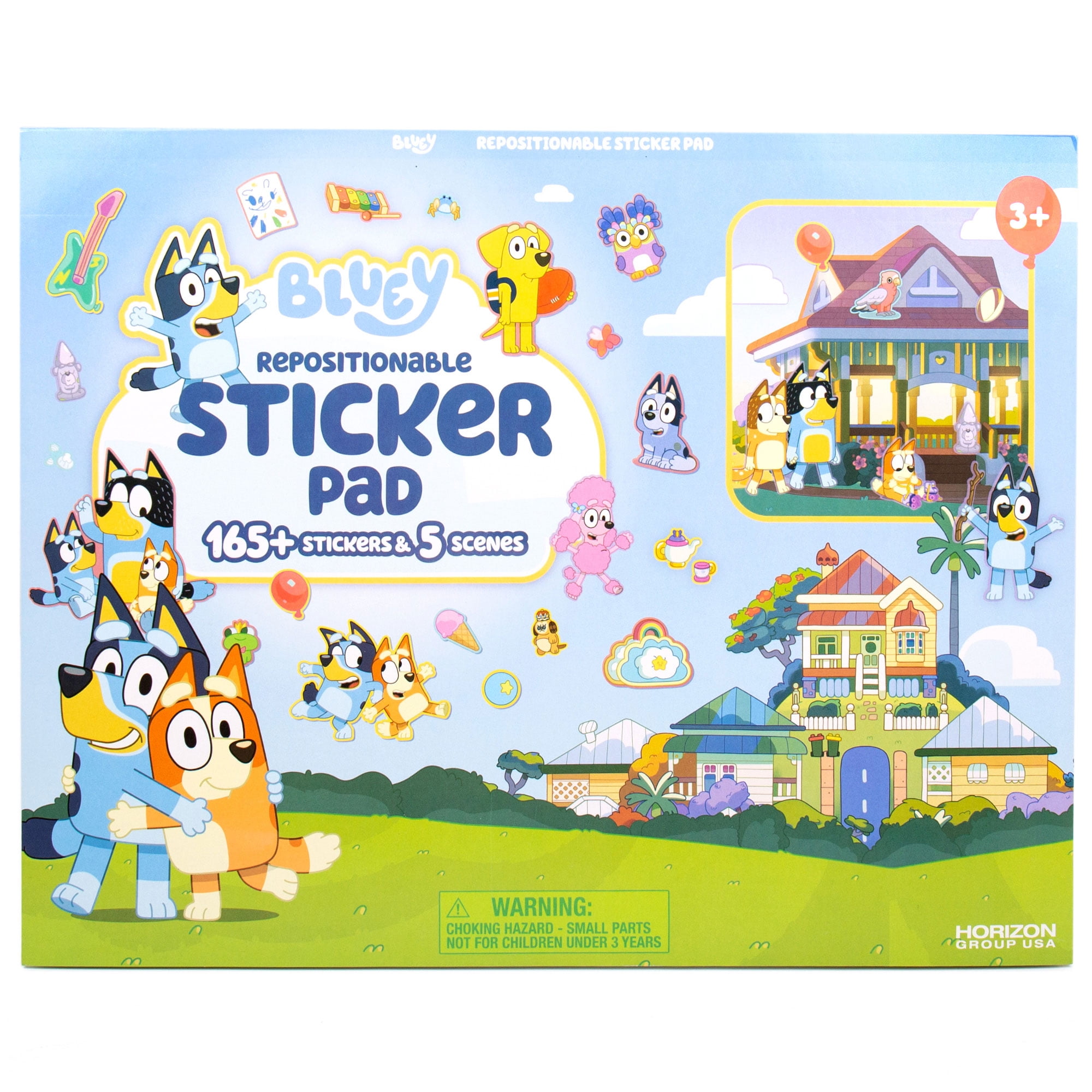 Bluey Multicolor Paper Repositionable Sticker Pad