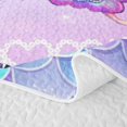 thumbnail image 5 of Erosebridal Kawaii Butterfly Twin Quilt Set, Cute Wildlife Twin Coverlet Set, Polka Dots Reversible, Pastel Purple, 2-Piece (1 Bedspread and 1 Pillowcase), 5 of 7