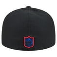 thumbnail image 4 of Men's New Era Black Buffalo Bills Soutache 59FIFTY Fitted Hat, 4 of 5