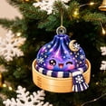 thumbnail image 5 of Glitter Acrylic Dumpling Squishies Ornament 2026 for Christmas Tree Decor, Cute Dumpling Christmas Hanging Xmas Tree Decor Gift for Family, 5 of 7
