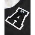 thumbnail image 5 of Mikrdoo Girls's Varsity Baseball Jacket Casual Embroidery College Fleece Warm Jacket Coat, 5 of 7